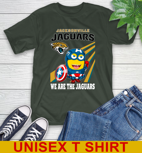NFL Football Jacksonville Jaguars Captain America Marvel Avengers Minion Shirt T-Shirt 6