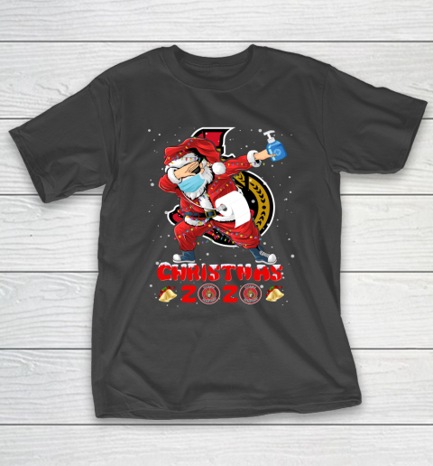Ottawa Senators Funny Santa Claus Dabbing Christmas 2020 NHL T-Shirt