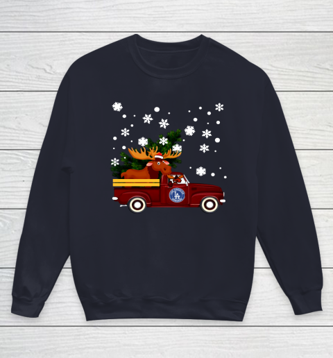Los Angeles Dodgers Bring Christmas Home MLB Youth Sweatshirt 2