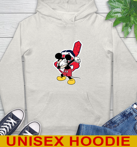 Cleveland Indians MLB Baseball Dabbing Mickey Disney Sports Hoodie 12