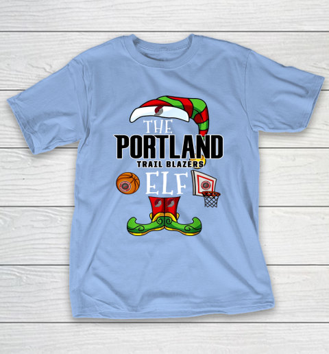 Portland Trail Blazers Christmas ELF Funny NBA T-Shirt 10