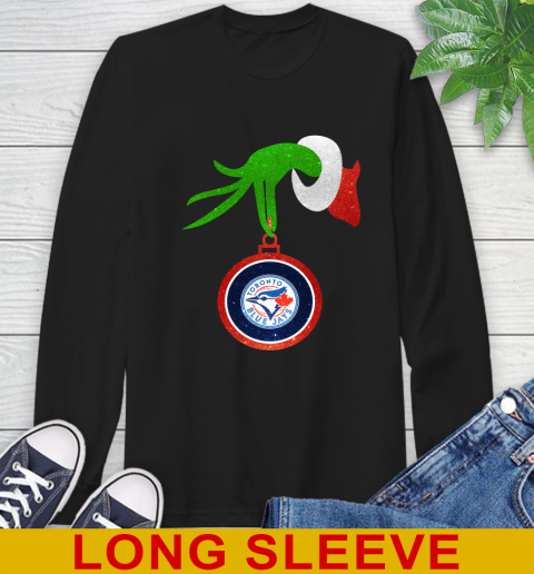 Toronto Blue Jays Grinch Merry Christmas MLB Baseball Long Sleeve T-Shirt 2
