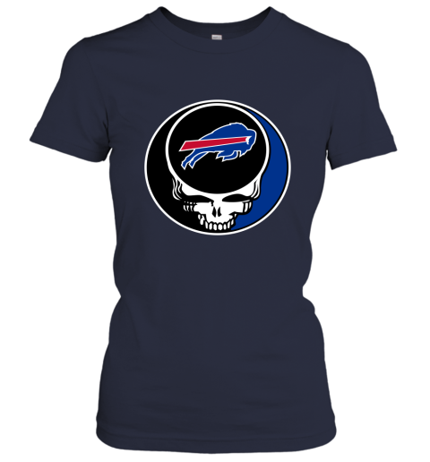 NFL Buffalo Bills Grateful Dead Rock Band Football Sports DSWmUpl38RU ladies t shirt 20 95 151514 front navy