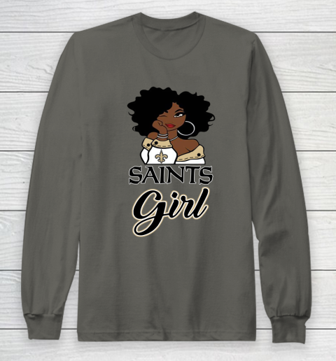 New Orleans Saints Girl NFL Long Sleeve T-Shirt 8