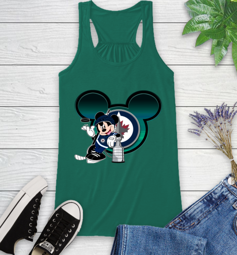 NHL Winnipeg Jets Stanley Cup Mickey Mouse Disney Hockey T Shirt Racerback Tank 7