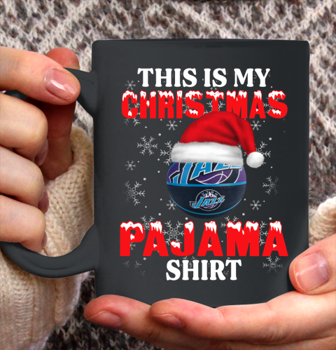 Utah Jazz This Is My Christmas Pajama Shirt NBA Ceramic Mug 11oz