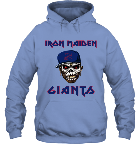 NFL New York Giants Iron Maiden Rock Band Music Football Sports DPGWjnkov9z hoodie 23 95 151514 front carolina blue