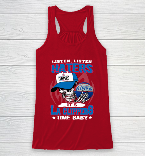 Listen Haters It is CLIPPERS Time Baby NBA Racerback Tank 4