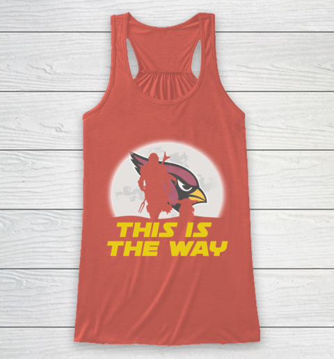 Arizona Cardinals NFL Football Star Wars Yoda And Mandalorian This Is The Way Racerback Tank 3