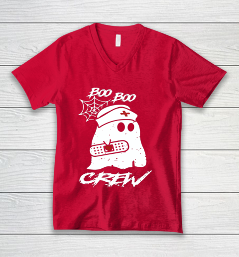 Boo Boo Crew Nurse Ghost Funny Halloween Costume Gift Long Sleeve T Shirt.D2SMT7UJCV V-Neck T-Shirt 6