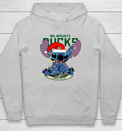 Milwaukee Bucks NBA noel stitch Basketball Christmas Hoodie 4