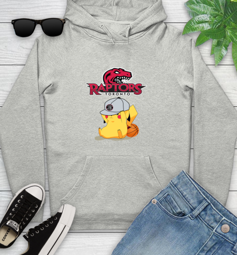 NBA Pikachu Basketball Sports Toronto Raptors Youth Hoodie
