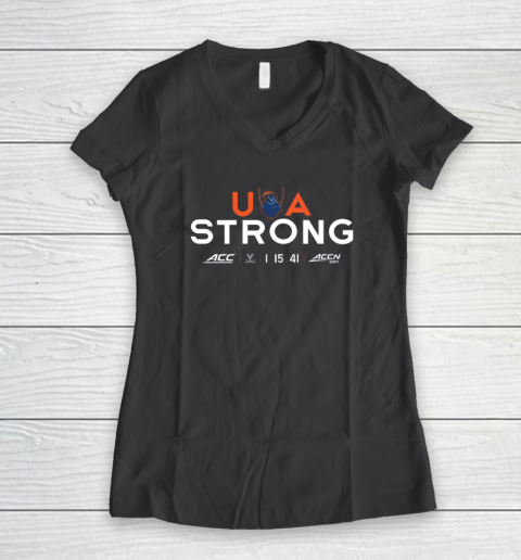 UVA Strong Women's V-Neck T-Shirt 4