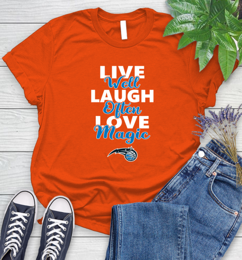 NBA Basketball Orlando Magic Live Well Laugh Often Love Shirt Women's T-Shirt 3