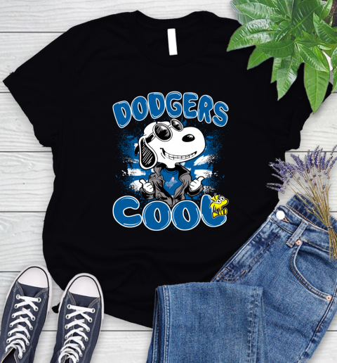 MLB Baseball Los Angeles Dodgers Cool Snoopy Shirt Women's T-Shirt