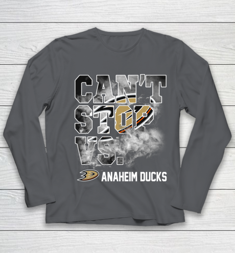 NHL Anaheim Ducks Hockey Can't Stop Vs Youth Long Sleeve 6