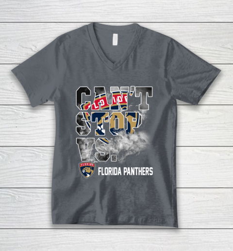 NHL Florida Panthers Hockey Can't Stop Vs V-Neck T-Shirt 4