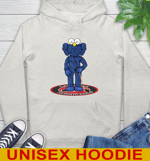 NHL Hockey Carolina Hurricanes Kaws Bff Blue Figure Shirt Hoodie 12