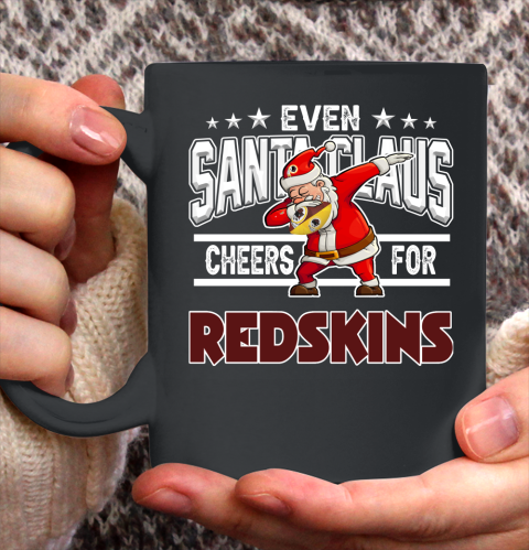 Washington Redskins Even Santa Claus Cheers For Christmas NFL Ceramic Mug 11oz