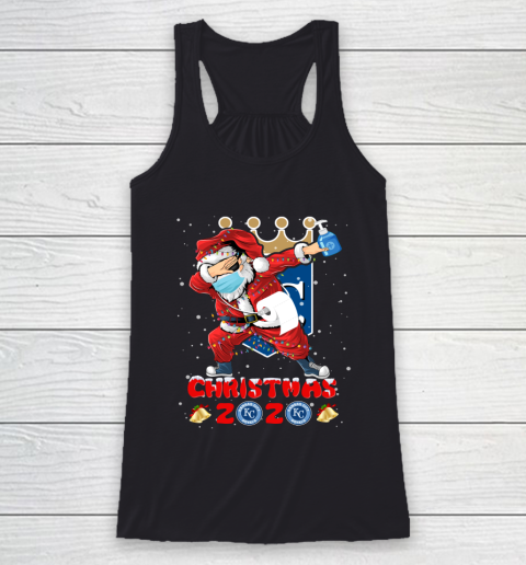 Kansas City Royals Funny Santa Claus Dabbing Christmas 2020 MLB Racerback Tank