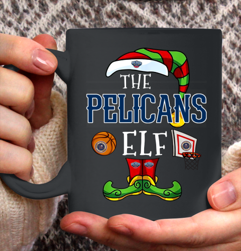 New Orleans Pelicans Christmas ELF Funny NBA Ceramic Mug 11oz 2