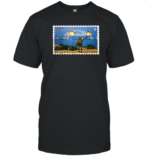 Ukraine Stamp Crimea Bridge Peninsula Ukraine T-Shirt