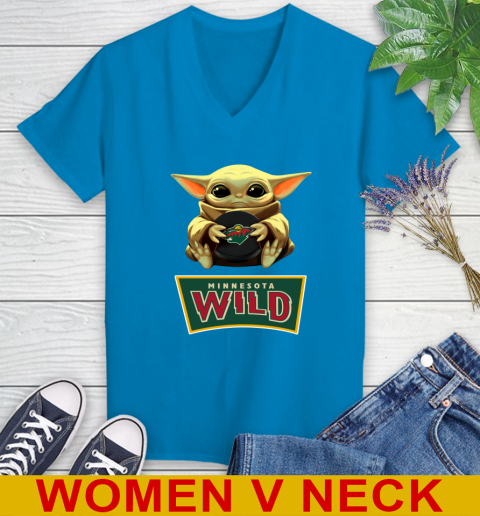 NHL Hockey Minnesota Wild Star Wars Baby Yoda Shirt 84