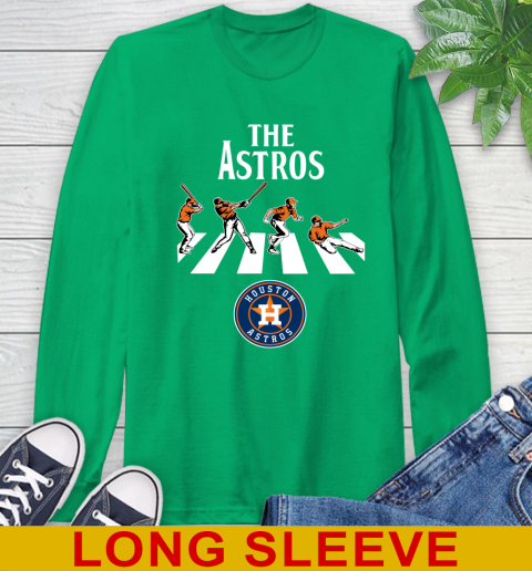 MLB Baseball Houston Astros The Beatles Rock Band Shirt Long Sleeve T-Shirt 8
