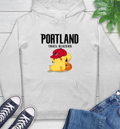 NBA Pikachu Basketball Sports Portland Trail Blazers Hoodie