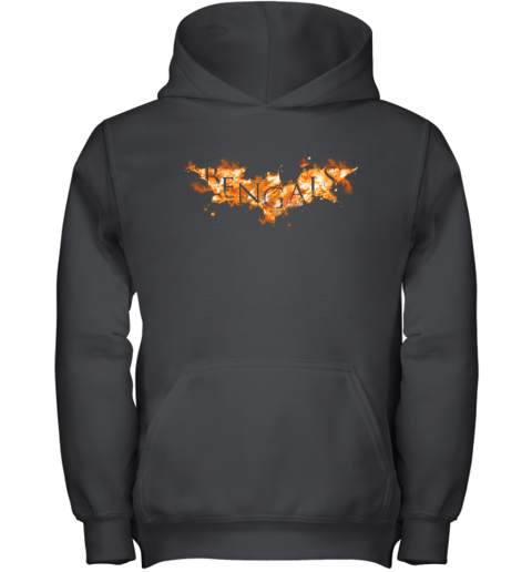 NFL Cincinnati Bengals Logo Flame Pattern 3D Hoodie Pullover Print