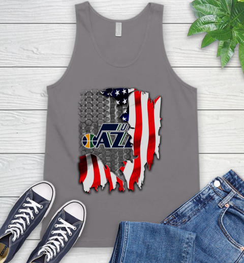 Utah Jazz NBA Basketball American Flag Tank Top 6
