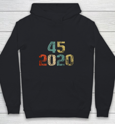 Trump 45 Shirt  Pro Donald Trump 45 2020 Vintage Retro Youth Hoodie