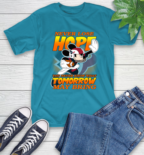 Houston Texans NFL Football Mickey Disney Never Lose Hope T-Shirt 9