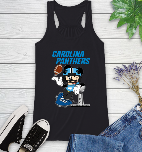 NFL Carolina Panthers Mickey Mouse Disney Super Bowl Football T Shirt Racerback Tank 2