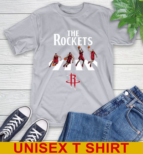 NBA Basketball Houston Rockets The Beatles Rock Band Shirt T-Shirt - Image 6