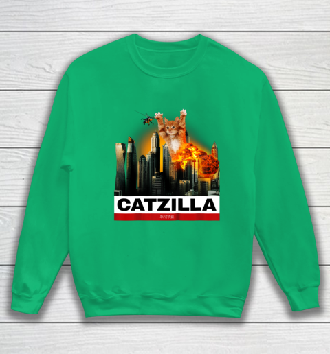 CATZILLA  Funny Kitty Tshirt for Cat lovers to Halloween Sweatshirt 5