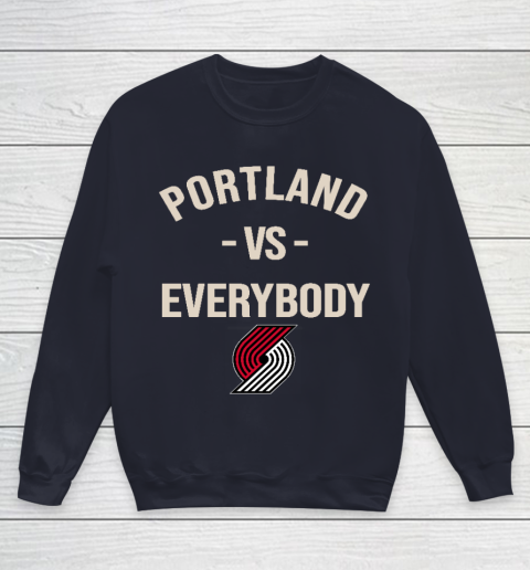 Portland Trail Blazers Vs Everybody Youth Sweatshirt 2