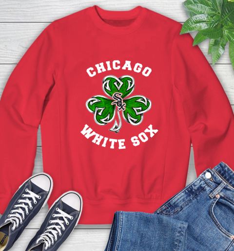 MLB Chicago White Sox Three Leaf Clover St Patrick's Day Baseball Sports Sweatshirt 10