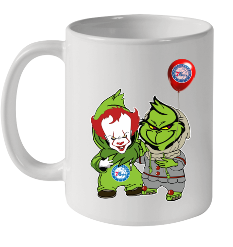 Philadelphia 76ers Baby Pennywise Grinch Christmas NBA Basketball Ceramic Mug 11oz