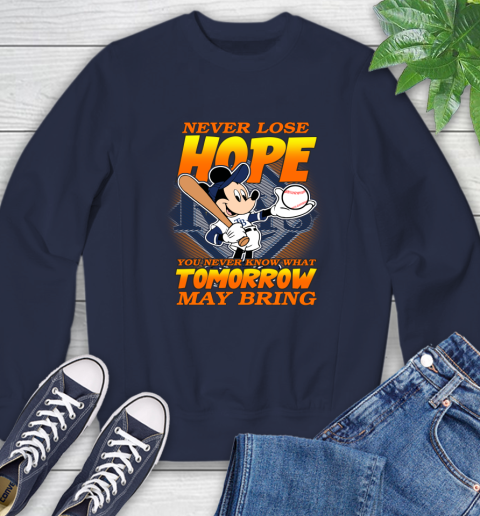 Tampa Bay Rays MLB Baseball Mickey Disney Never Lose Hope Sweatshirt 2