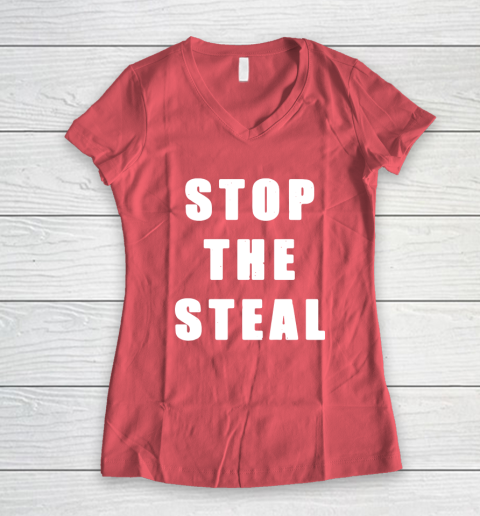 Stop The Steal Women's V-Neck T-Shirt 4