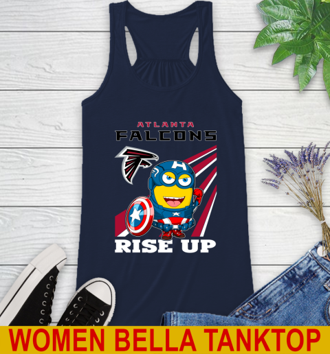 NFL Football Atlanta Falcons Captain America Marvel Avengers Minion Shirt Racerback Tank 9