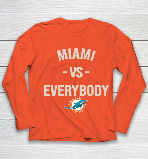 Miami Dolphins Vs Everybody Youth Long Sleeve 3