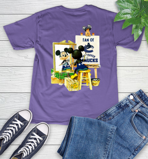 NHL Hockey Vancouver Canucks Mickey Drawing Shirt 53