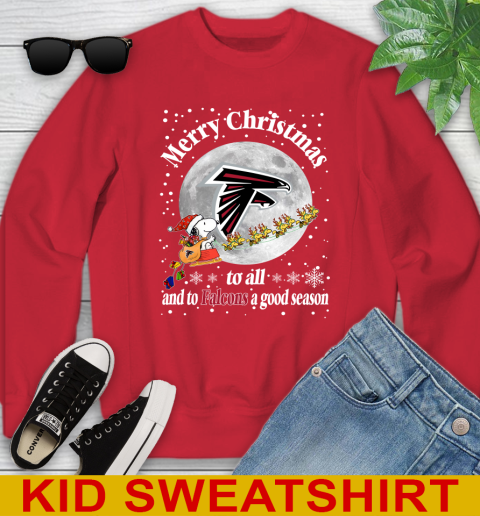 Atlanta Falcons Merry Christmas To All And ToF alcons A Good Season NFL Football Sports Youth Sweatshirt 7