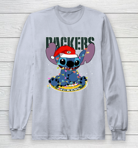 Green Bay Packers NFL Football noel stitch Christmas Long Sleeve T-Shirt 4