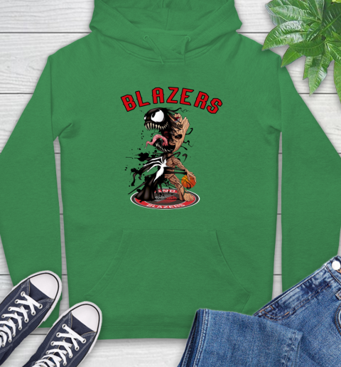 NBA Portland Trail Blazers Basketball Venom Groot Guardians Of The Galaxy Hoodie 8