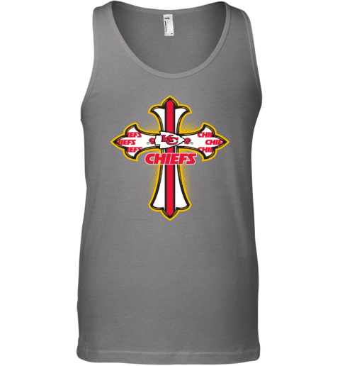 NFL Red Crusader Cross Kansas City Chiefs Tank Top - Rookbrand