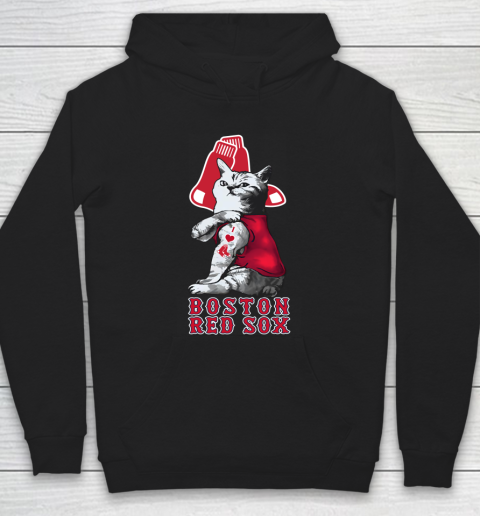 MLB Baseball My Cat Loves Boston Red Sox Hoodie