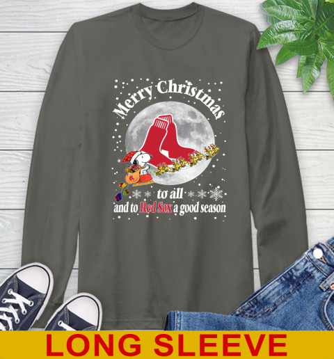 Boston Red Sox Merry Christmas To All And To Red Sox A Good Season MLB Baseball Sports Long Sleeve T-Shirt 10